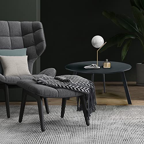 Steel Round Outdoor Coffee Table for Garden Patio Settings