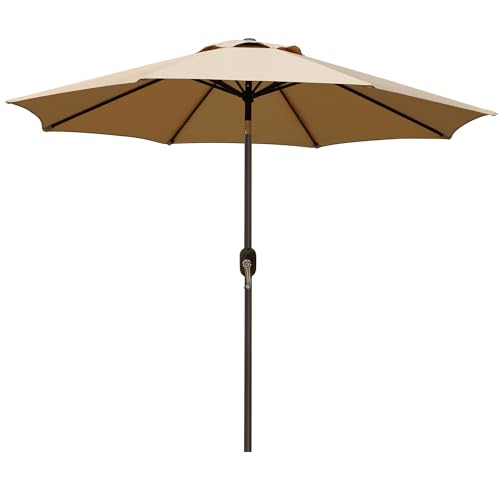Blissun 9ft Patio Umbrella with Push Button Tilt