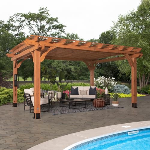 Beaumont 16 ft. x 12 ft. Cedar Pergola