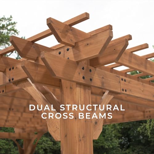 Beaumont 16 ft. x 12 ft. Cedar Pergola
