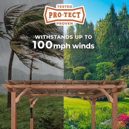 Beaumont 16 ft. x 12 ft. Cedar Pergola