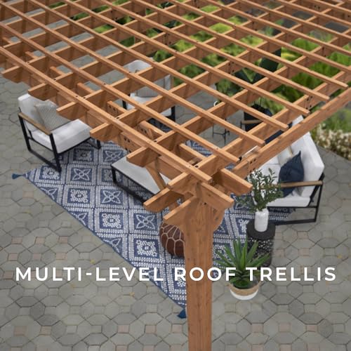 Beaumont 16 ft. x 12 ft. Cedar Pergola