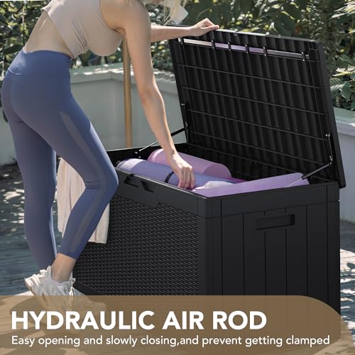 Devoko Waterproof Resin Deck Box for Outdoor Storage