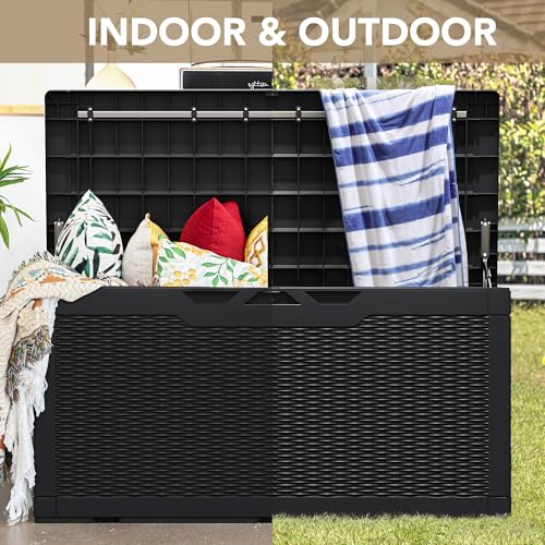 Devoko Waterproof Resin Deck Box for Outdoor Storage