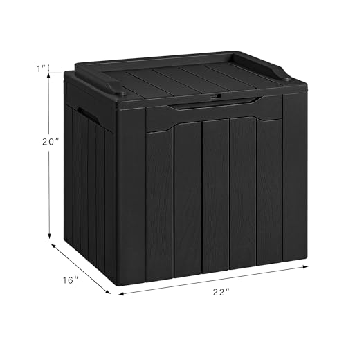 Devoko Waterproof Patio Deck Box - 30 Gallon Black