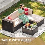 5-Piece All-Weather Outdoor Sectional Patio Set