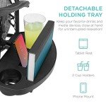 2-Pack Adjustable Steel Zero Gravity Lounge Chairs