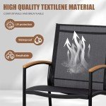 Shintenchi 3-Piece Outdoor Rocking Bistro Set