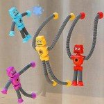 Colorful Suction Cup Robot Toys for Ages 3-7