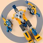 MIEBELY 5-in-1 Toddler Robot Construction Vehicles Set