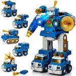 STEM Take Apart Trucks Transform to Robot Educational Toy
