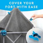 NATIONAL GEOGRAPHIC Creative Indoor Fort Building Kit - 135 Pieces for Kids Ages 6-12, STEM Building Toys for Imaginative Play, Blanket Fort (Amazon Exclusive)