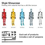 Set of 2 Guwewu 3D Printed Articulated Robot Toys