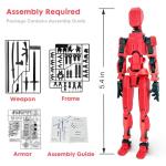 Set of 2 Guwewu 3D Printed Articulated Robot Toys
