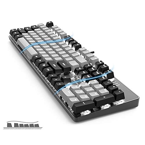 Merdia Gaming Keyboard with Blue Switch and White LED
