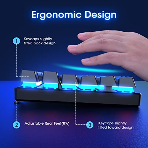 Ultra-Slim RGB Mechanical Gaming Keyboard: Blue Switch