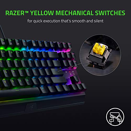 Razer BlackWidow V3 TKL Keyboard: Yellow Mechanical Switches