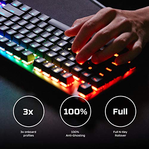 HyperX Alloy Origins Core TKL Gaming Keyboard - Mech, RGB, Aqua