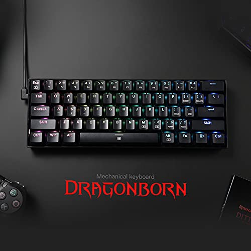 Redragon K630 Dragonborn 60% RGB Compact Mechanical Keyboard