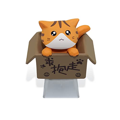 Cute Cat Keycaps for Cross-Stem Mechanical Keyboard