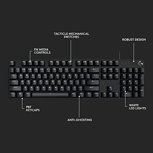 Logitech G413 SE Gaming Keyboard - Backlit, Tactile & Windows Compatible