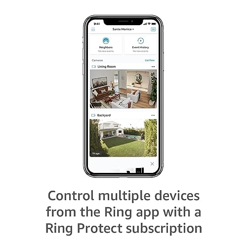 White Ring Stick Up Cam with Privacy Controls
