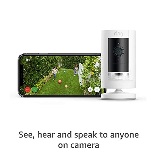 White Ring Stick Up Cam with Privacy Controls