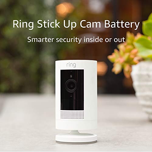White Ring Stick Up Cam with Privacy Controls