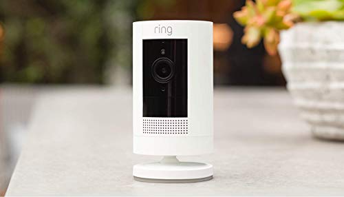 White Ring Stick Up Cam with Privacy Controls
