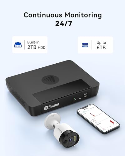 Swann 8 Cam Security System with 2TB HDD