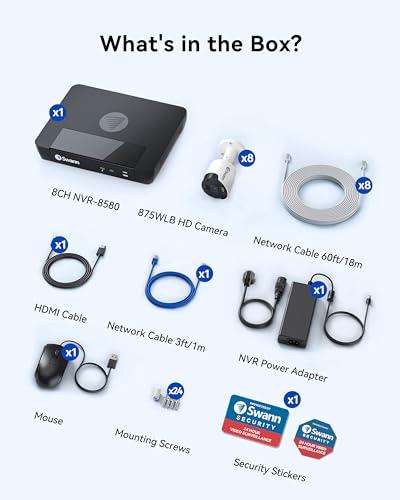 Swann 8 Cam Security System with 2TB HDD