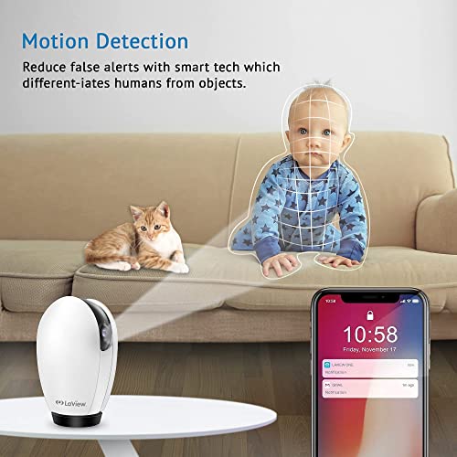 LaView 1080P Indoor Security Camera with App Connectivity
