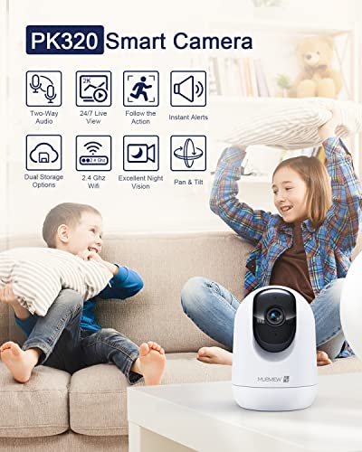 2K Indoor WiFi Pet Camera for Home Security