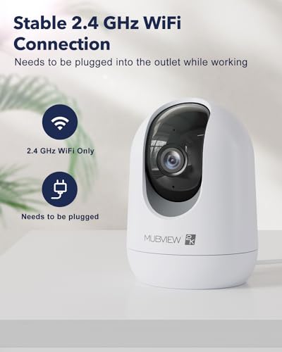 2K Indoor WiFi Pet Camera for Home Security