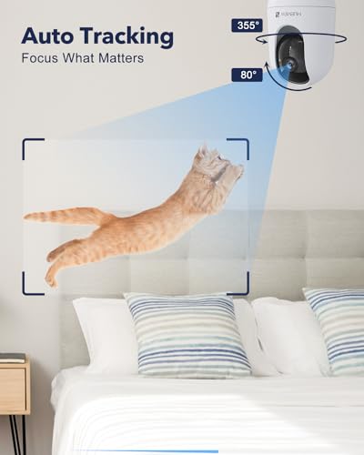 2K Indoor WiFi Pet Camera for Home Security