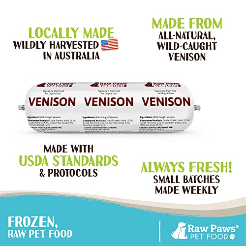 Wild-Caught Venison Raw Dog Food Rolls