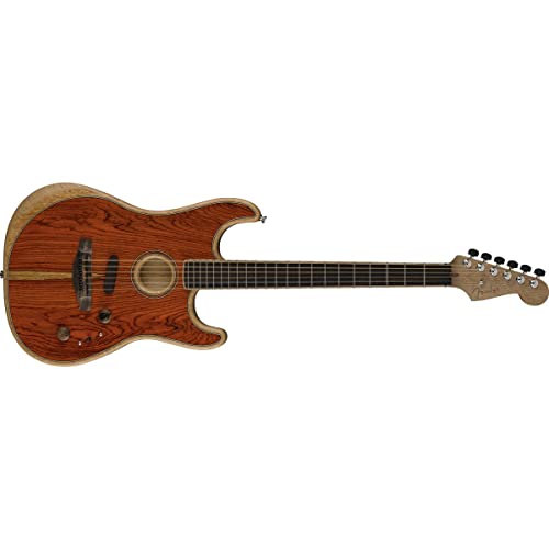 Fender Acoustasonic Stratocaster Guitar - Cocobolo Natural Limited-edition