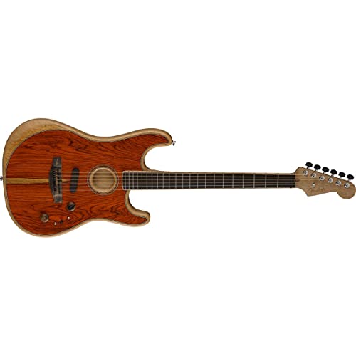 Fender Acoustasonic Stratocaster Guitar - Cocobolo Natural Limited-edition