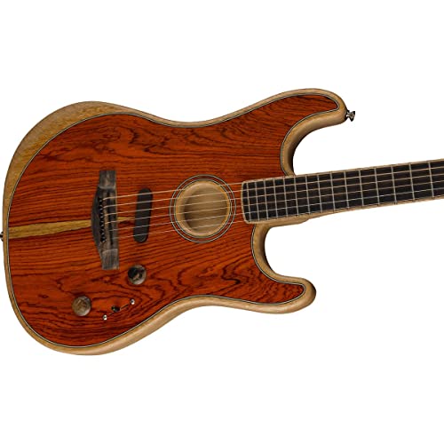 Fender Acoustasonic Stratocaster Guitar - Cocobolo Natural Limited-edition