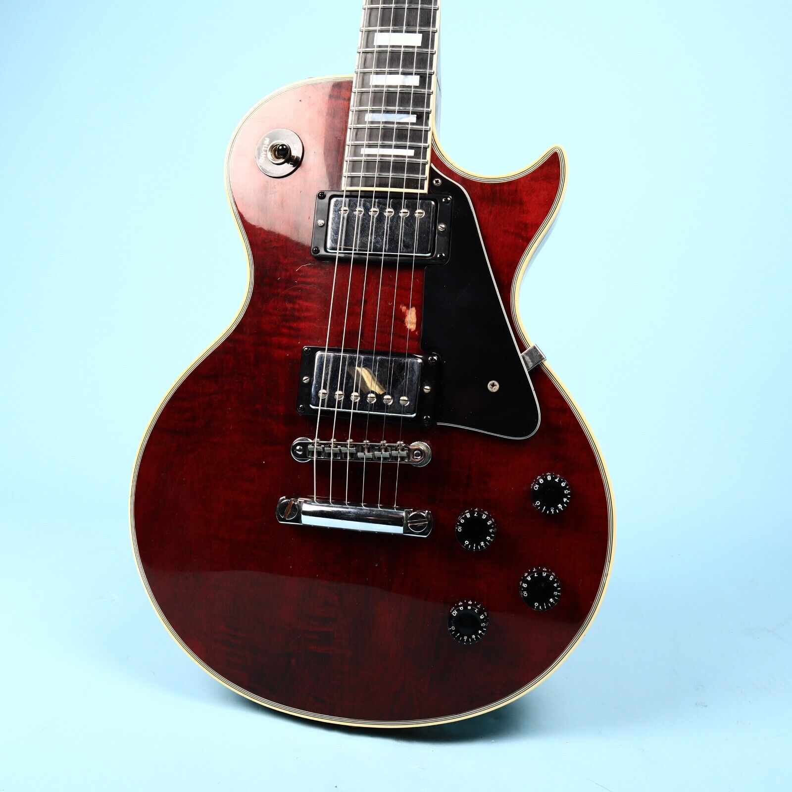 1980 Gibson Les Paul Custom Red Wine Vintage Guitar