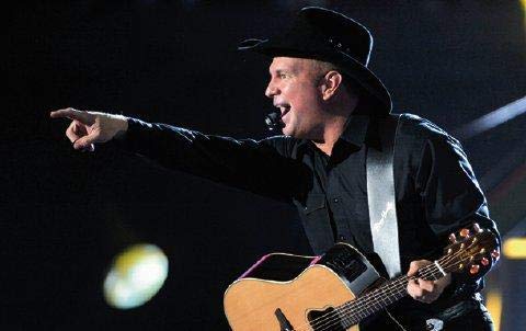 Garth Brooks Signed Full Size Acoustic Electric Guitar