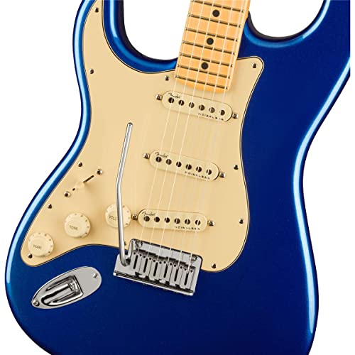 Left-handed Fender American Ultra Stratocaster in Cobra Blue