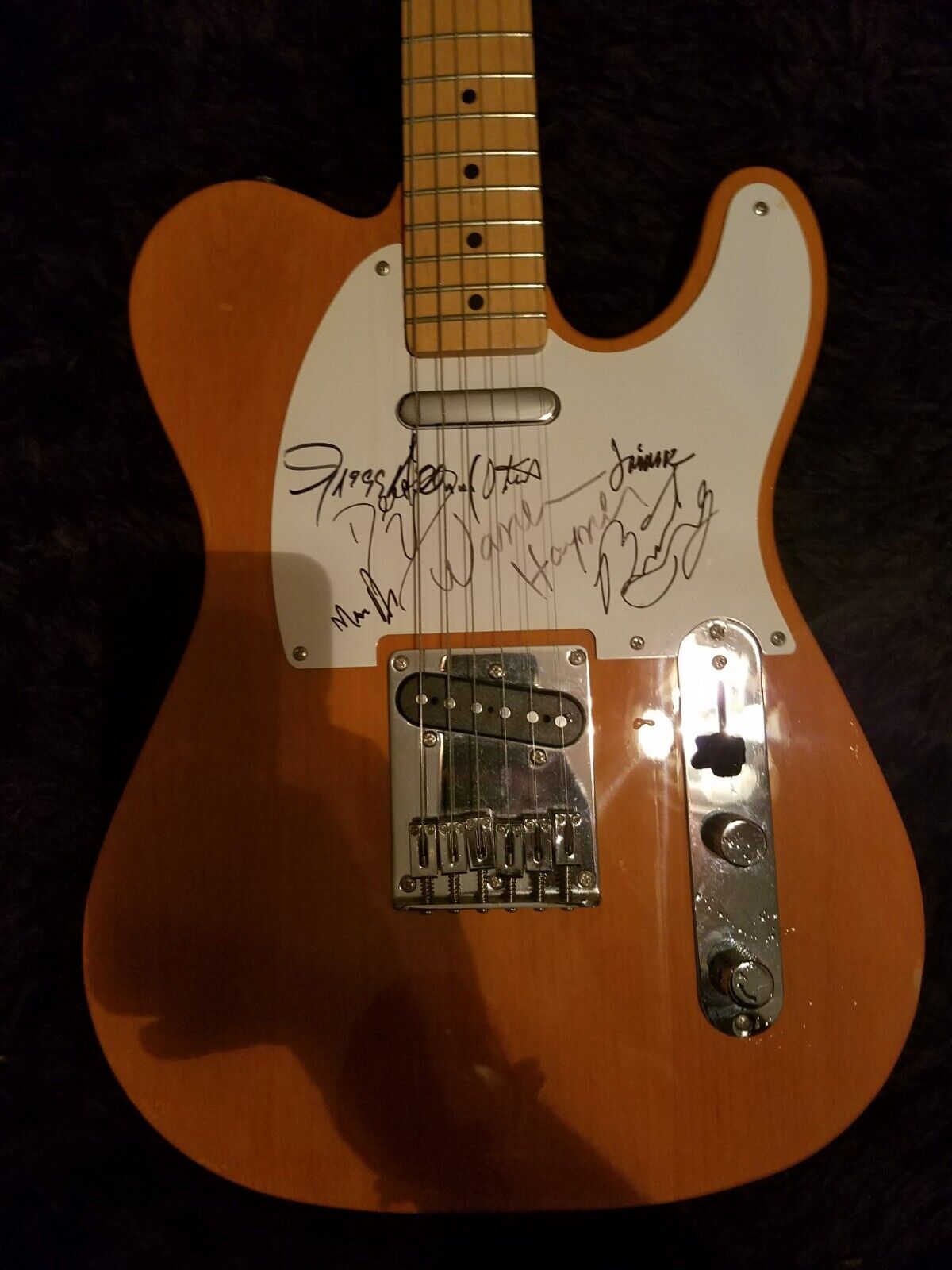 Autographed Allman Brothers Guitar by 7 Members