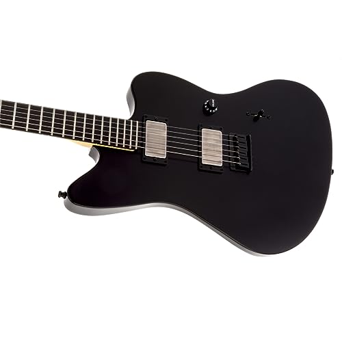 Fender Jim Root Jazzmaster Guitar, Flat Black, Ebony
