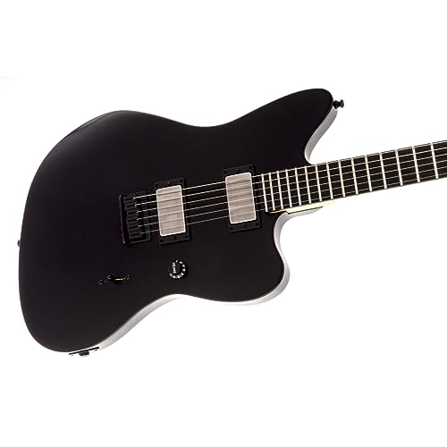 Fender Jim Root Jazzmaster Guitar, Flat Black, Ebony