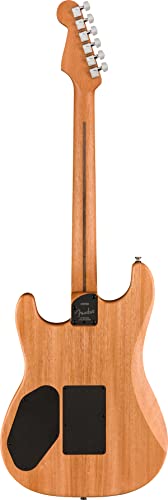 Fender Acoustasonic Stratocaster Electric Guitar, Sunburst, Ebony, Gig Bag