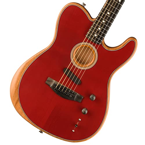 Fender Acoustasonic Telecaster Guitar - Crimson Red