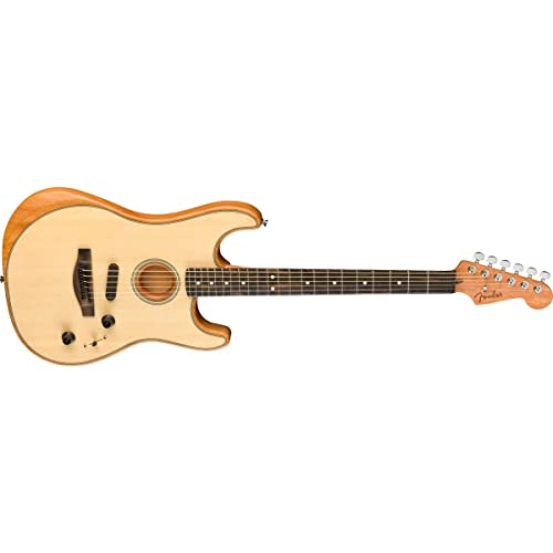 Fender American Acoustasonic Stratocaster Acoustic Electric Guitar - Natural