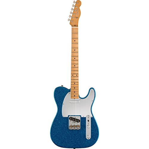 Fender J Mascis Telecaster Electric Guitar, Blue Sparkle