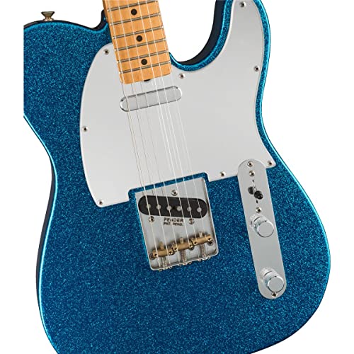 Fender J Mascis Telecaster Electric Guitar, Blue Sparkle